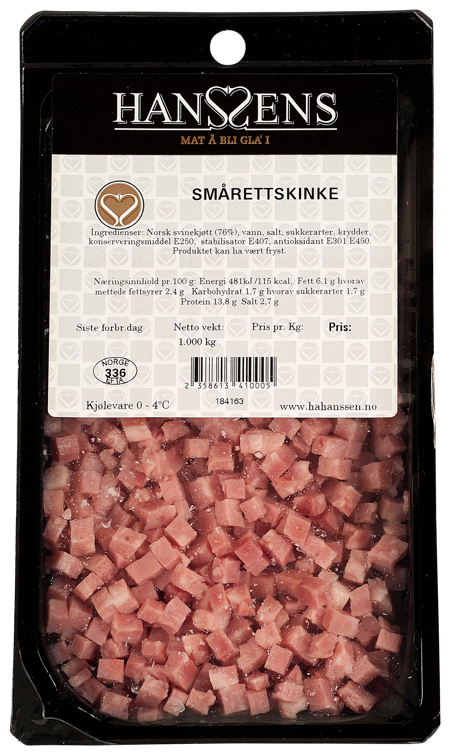 Smårettskinke ternet atmos 6xca250g  kg