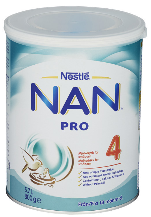 Nan pro 4 fra 18m 800g