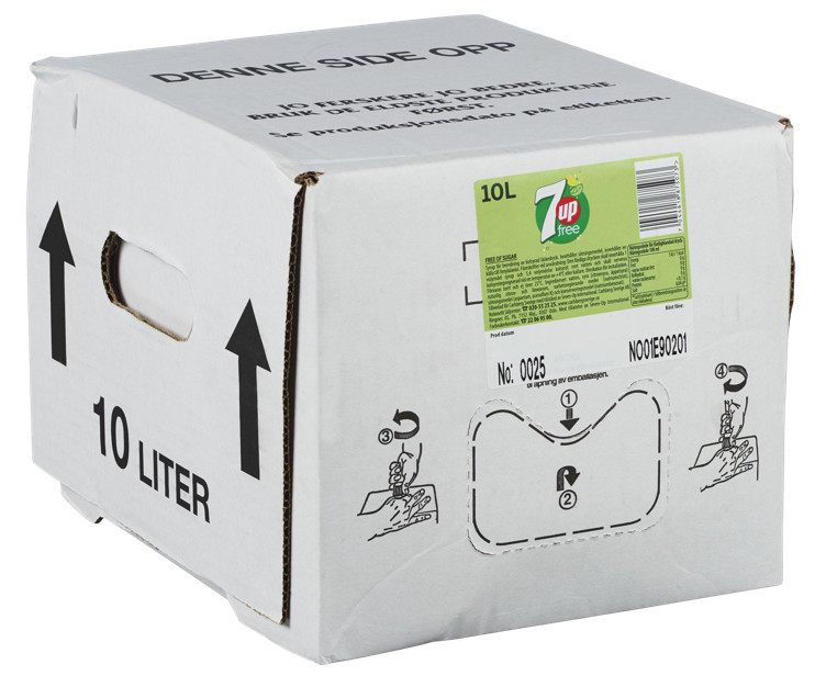 7up free postmix   10l