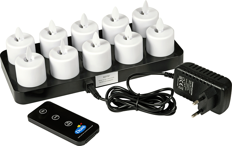 Movingflame led oppladbare lys    10stk