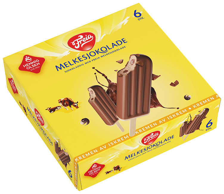 Freia melkesjokolade sjokoladeis    6pk