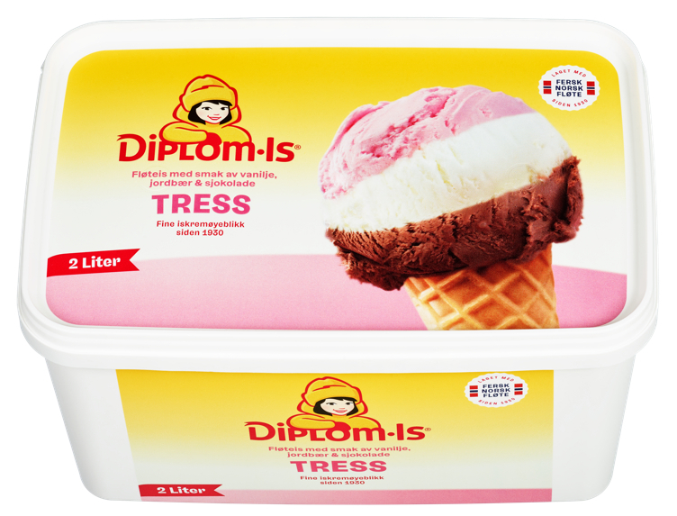 Diplom-is fløteis tress   2l