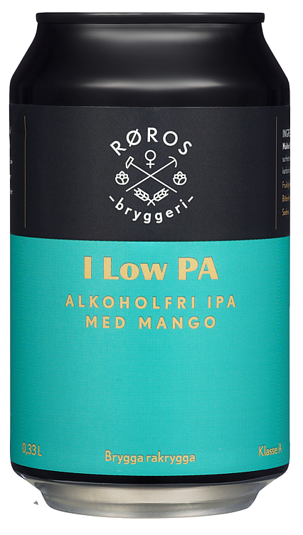 Røros bryggeri i low pa alkoholfri ipa bx   24x33cl