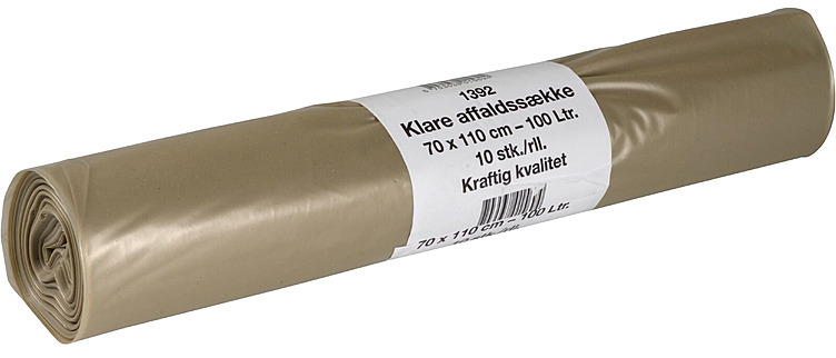 Avfallssekk klar 100l 70x110cm 55my 10sekker