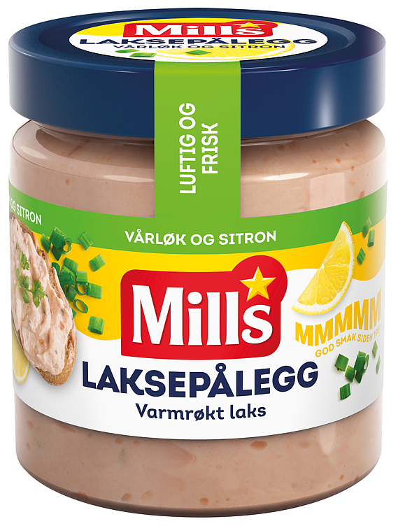 Varmrøkt laks m/vårløk & sitron   165g