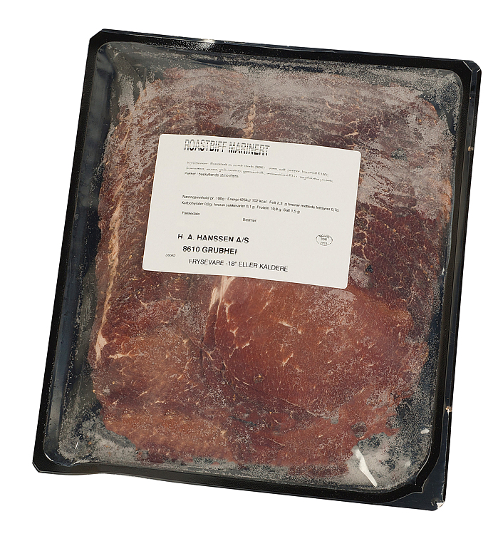 Roastbeef marinert sk 6xca500g frys  kg