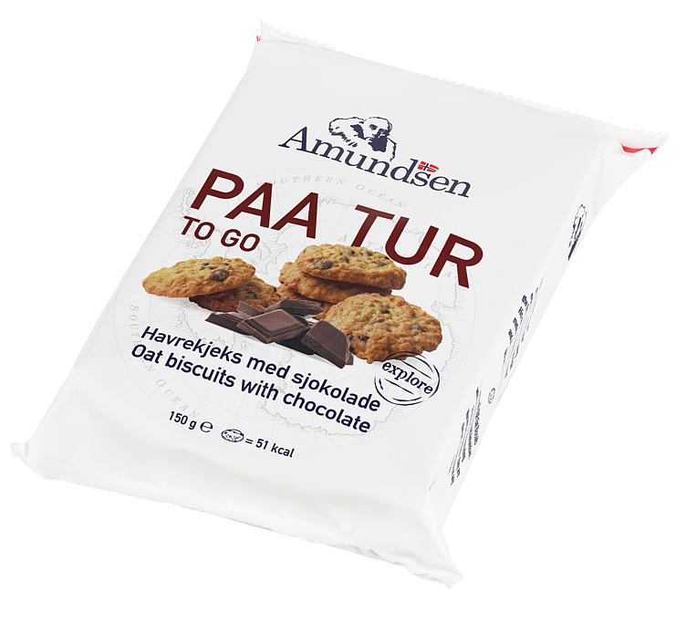 Paa tur havrekjeks m/sjokolade   150g