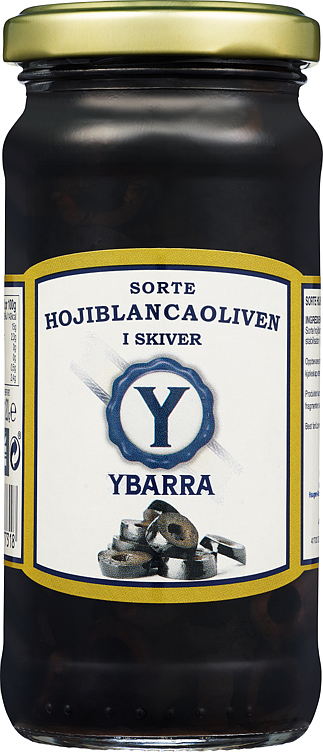 Oliven sorte i skiver   230g