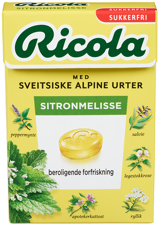 Ricola sitronmelisse sukkerfri  50g