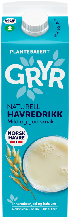 Gryr havredrikk naturell  1l