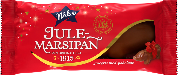 Liten julegris m/sjokolade   60g