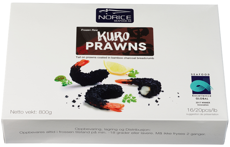 Argentinske villreker m/bambuskull panering   800g