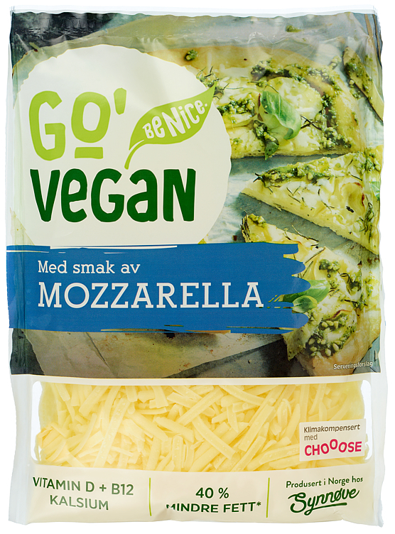 Go’vegan revet mozzarella  200g