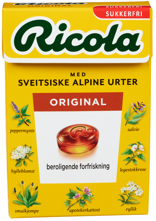 Ricola original sukkerfri 50g