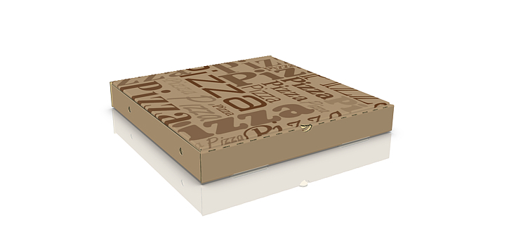 Pizzaeske brun/hvit klasse 24  31cm   stk