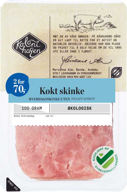 Kokt skinke  100g