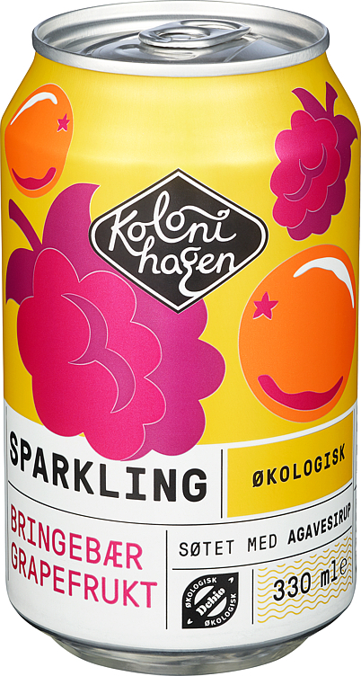 Sparkling bringebær & grapefrukt  24x33cl