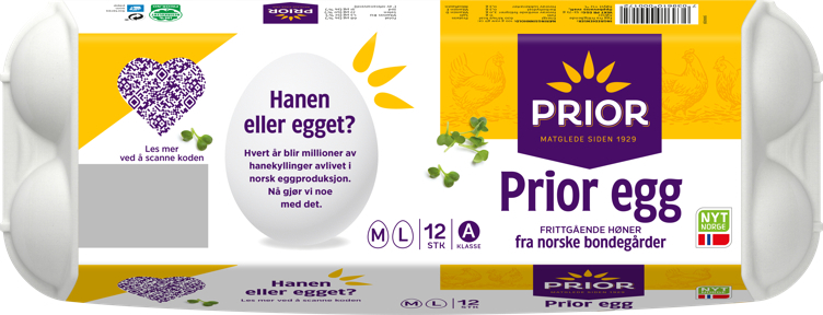 Egg ml frittgående 53-73g  12stk