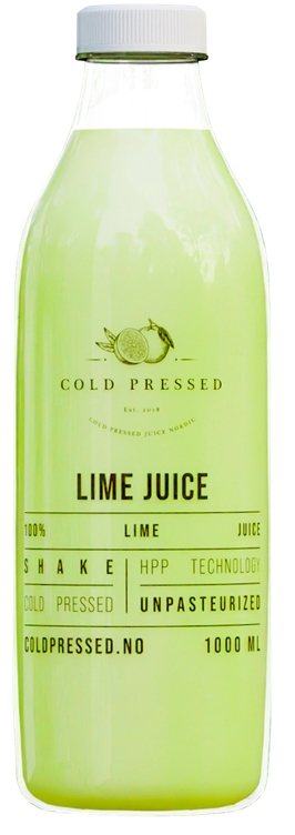 Kaldpresset juice 100% lime  1l