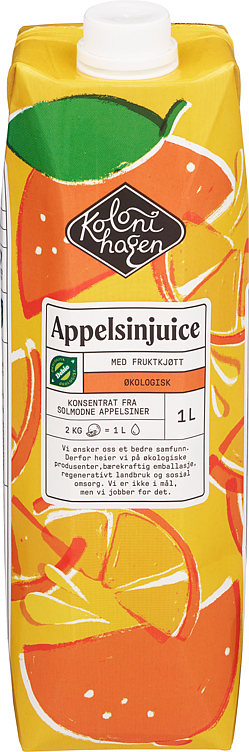 Appelsinjuice økol.  1l