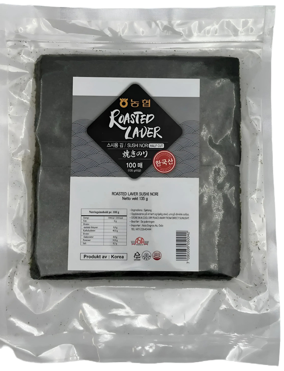 Sushi nori roasted half gold   100stk