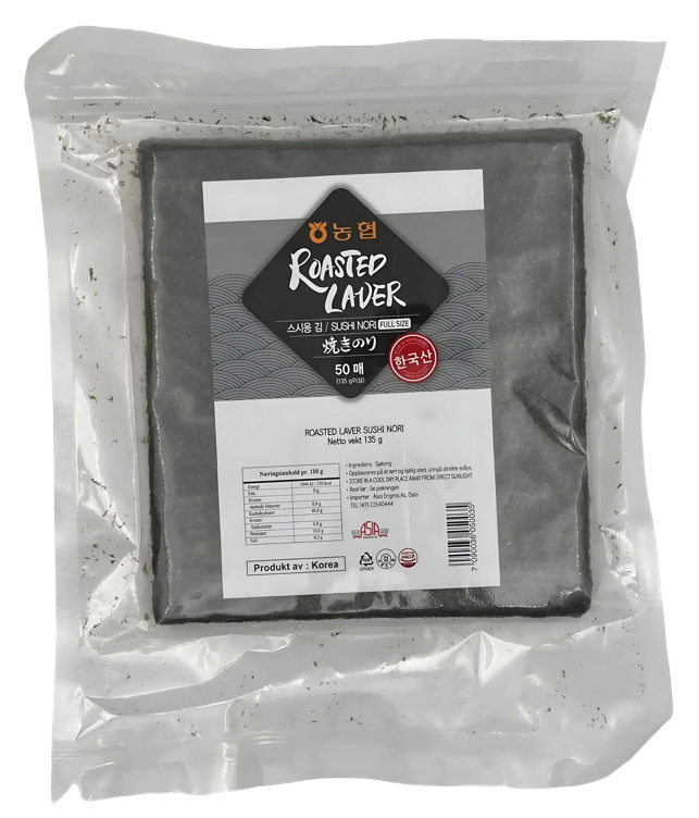 Sushi nori roasted full gold   50stk