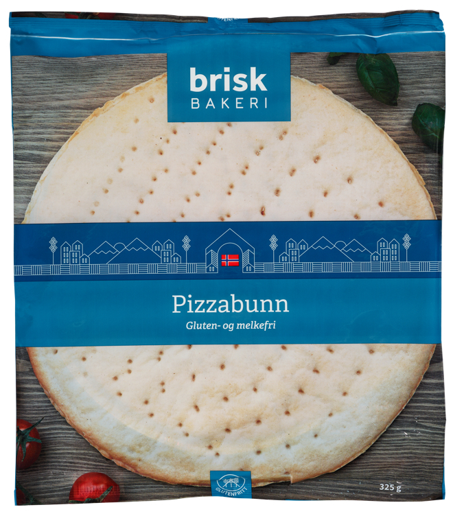 Pizzabunn lettsteikt glutenfri  300g