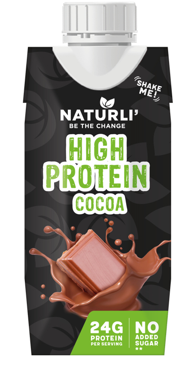 Naturli high protein cocoa  330ml