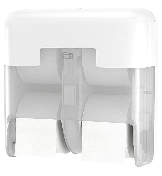 Hylsefri toalettpapir dispenser 4 ruller hvit t7  stk