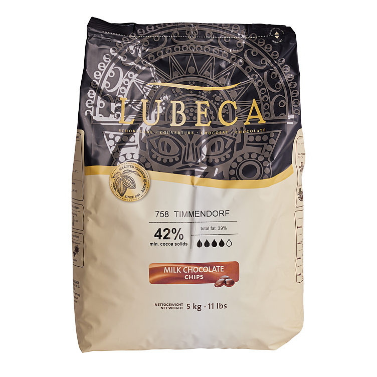Lubeca coverture timmendorf melk 42%   5kg