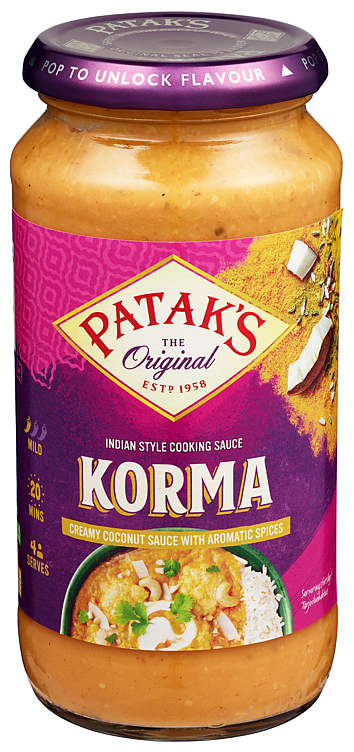 Patak's korma cooking sauce   450g