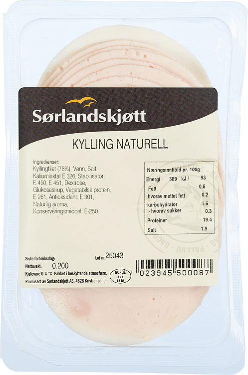 Kylling naturell  200g
