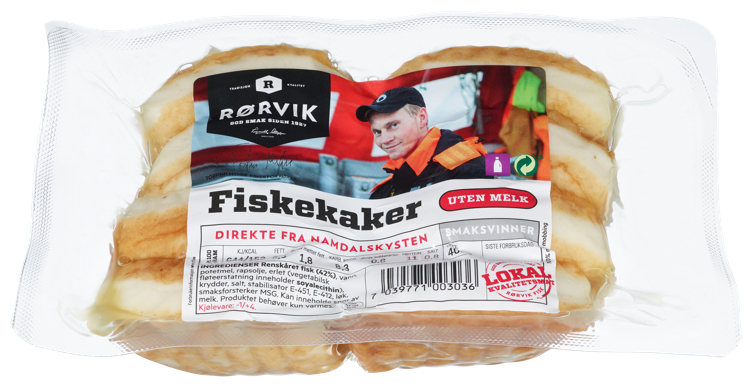 Fiskekaker uten melk  400g