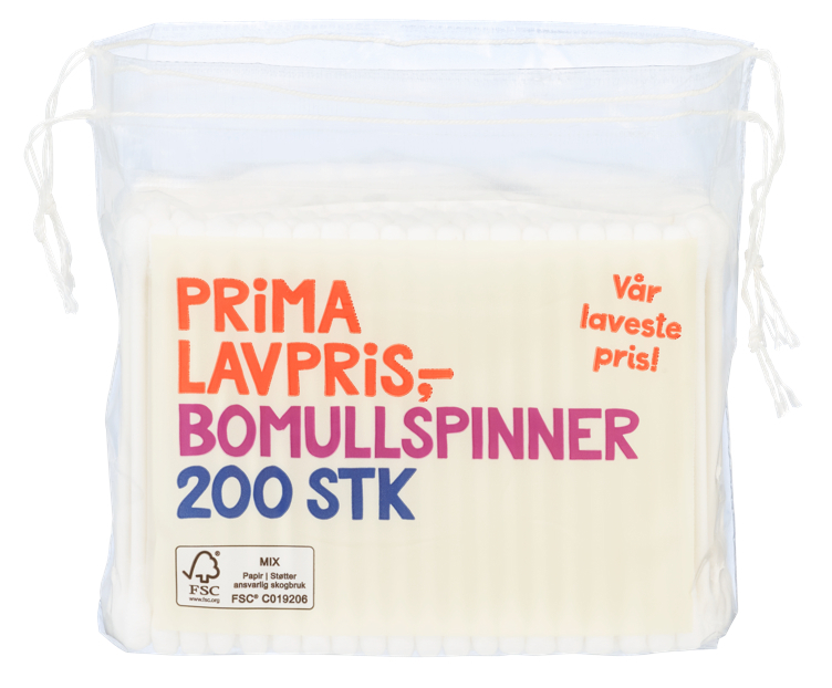 Bommullspinner  200stk