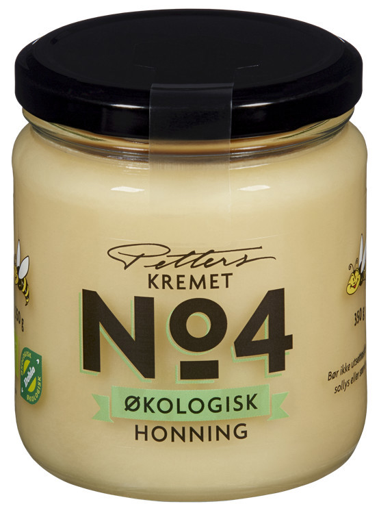 Honning no 4 kremet økol.  350g