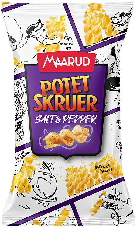 Potetskruer salt & pepper  85g