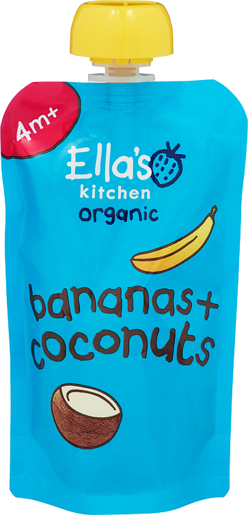 Ellas kitchen banan og kokos øko  4m  120g