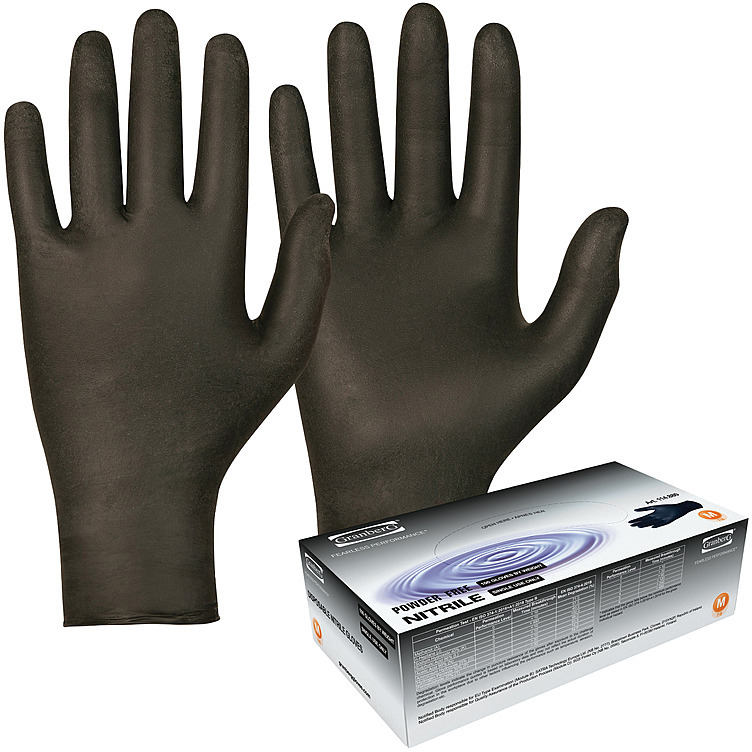 Engangshansker nitril sort xl 100stk