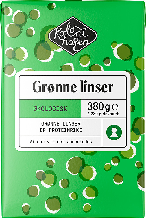 Grønne linser øko  380g