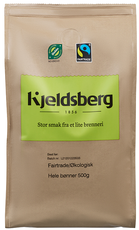 Kaffe hele bønner fair trade økol.  12x500g   krt
