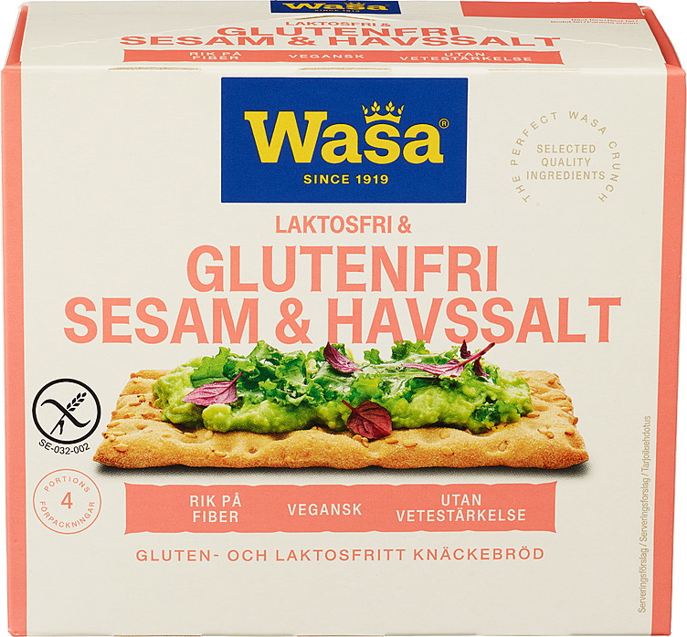 Wasa sesam&havsalt glutenfri   240g