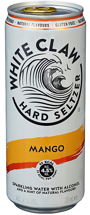 White claw hard seltzer mango  4,5%   12x33cl