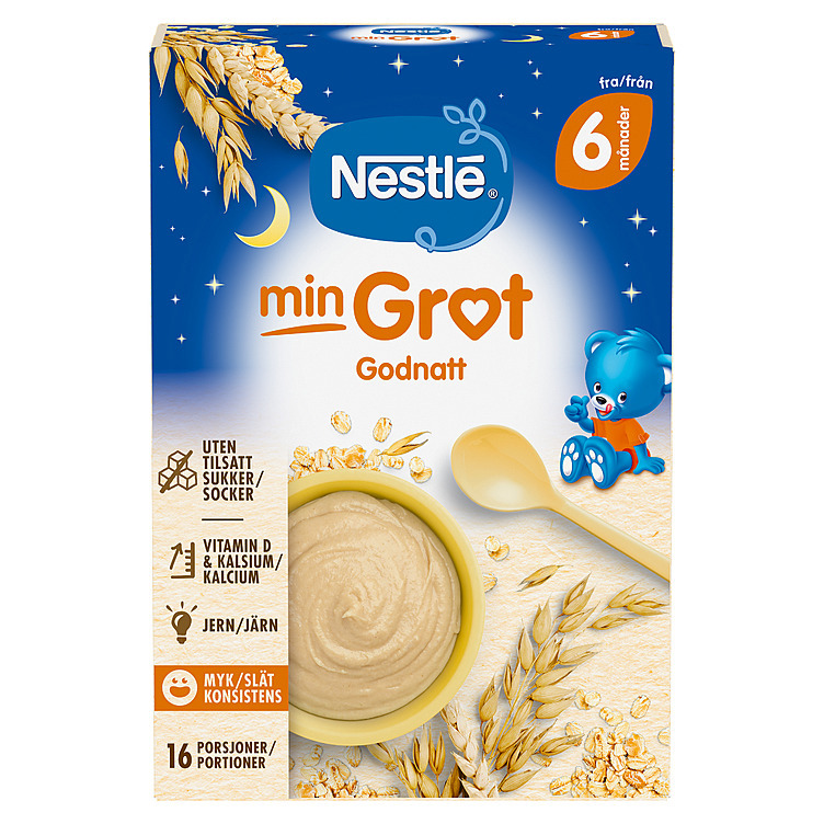 Min fullkornsgrøt god natt 6m 410g