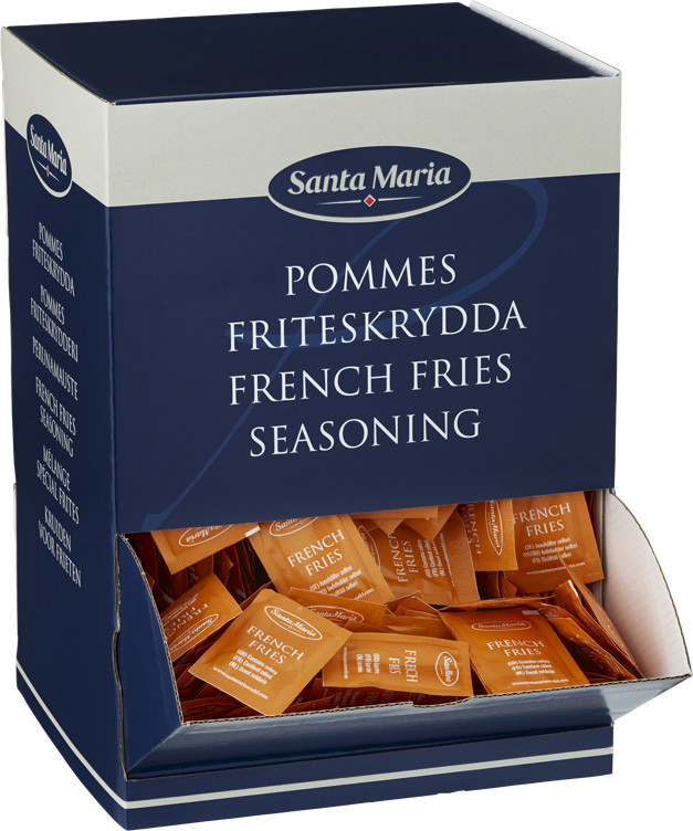 Pommes frites krydder, kuvert 1500x0,7g    1,050kg