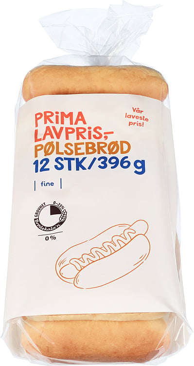 Pølsebrød   396g