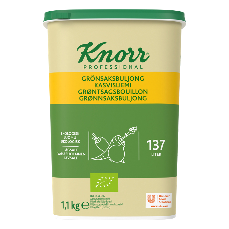 Grønnsaksbuljong lavsalt, økol.  1,1kg