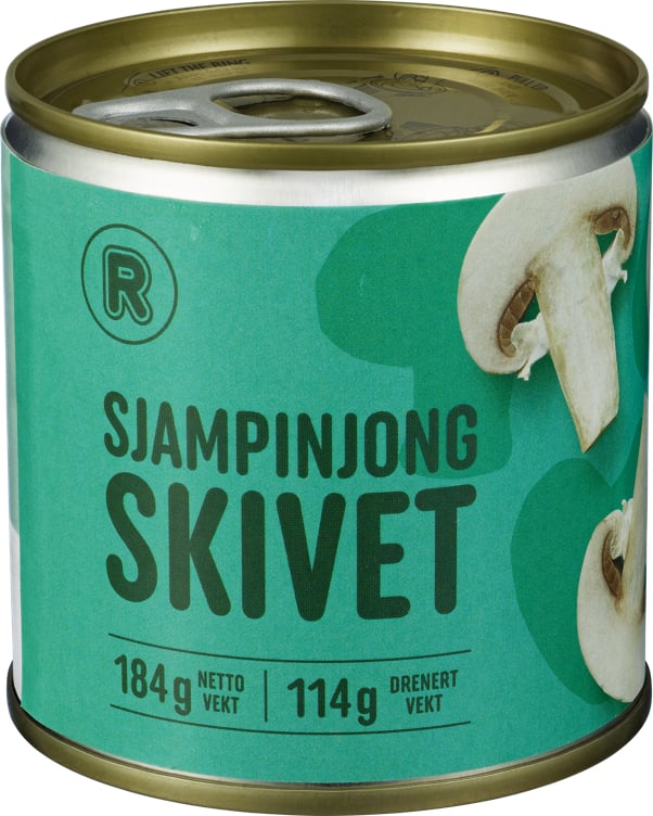 Rema 1000 skivede champignon    184g