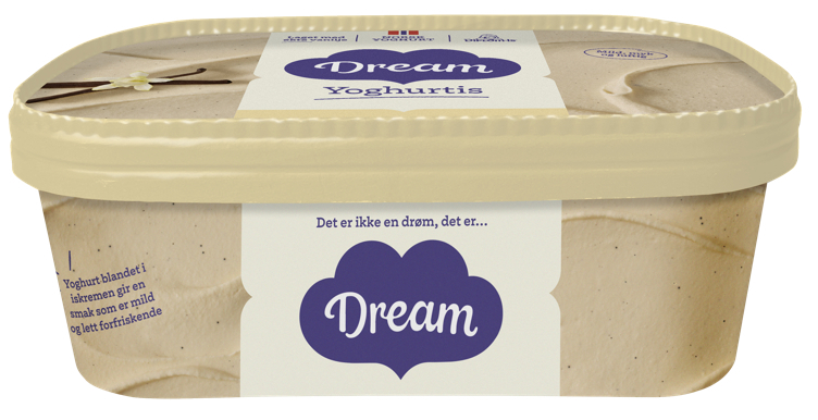 Dream yoghurtis vanilje  640ml