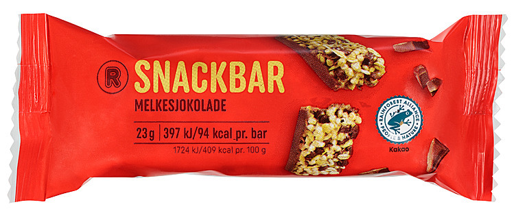 Snackbar m/sjokolade   6x23g