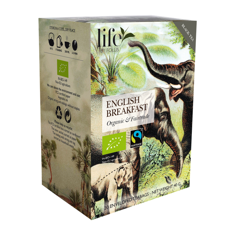 English breakfast tea økologisk & fairtrade  20stk